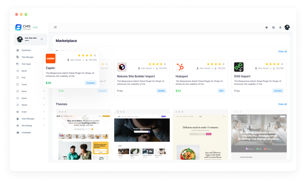Plugs and Themes